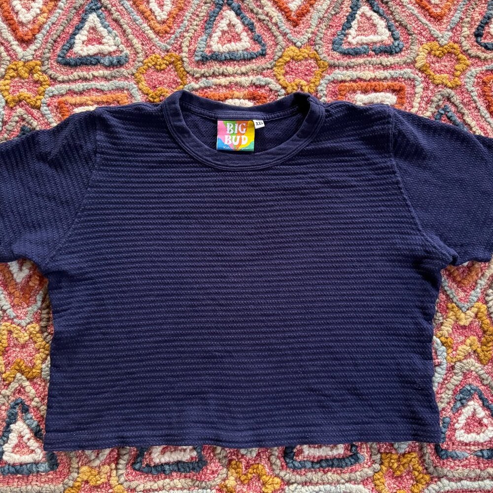Big Bud Press Cropped Honeycomb Tee XXS